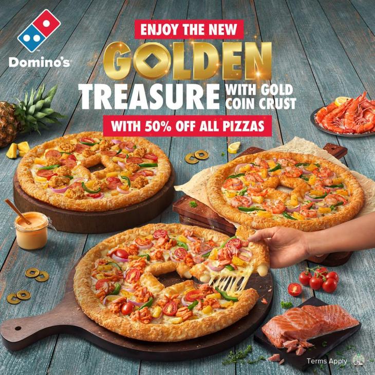 Domino Golden Treasure Pizza