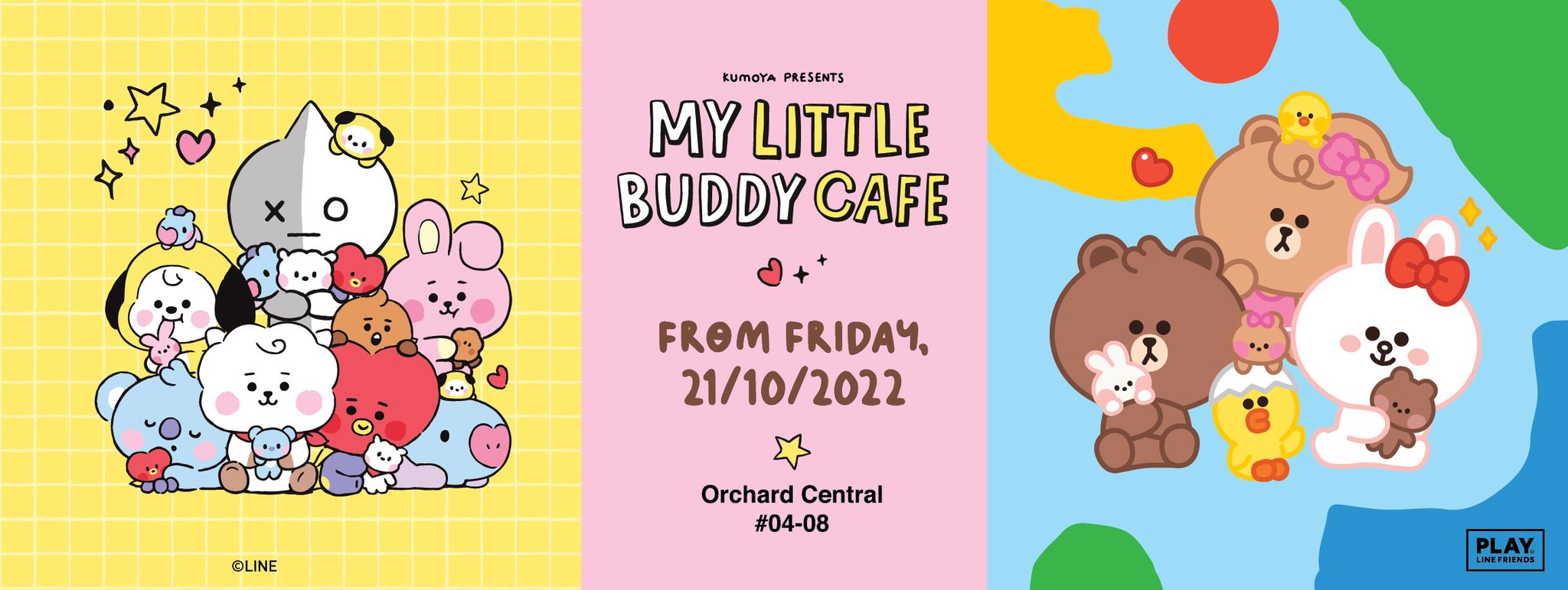 BT21 & Line Friends Themed Pop-up Cafe Opens at Orchard!
