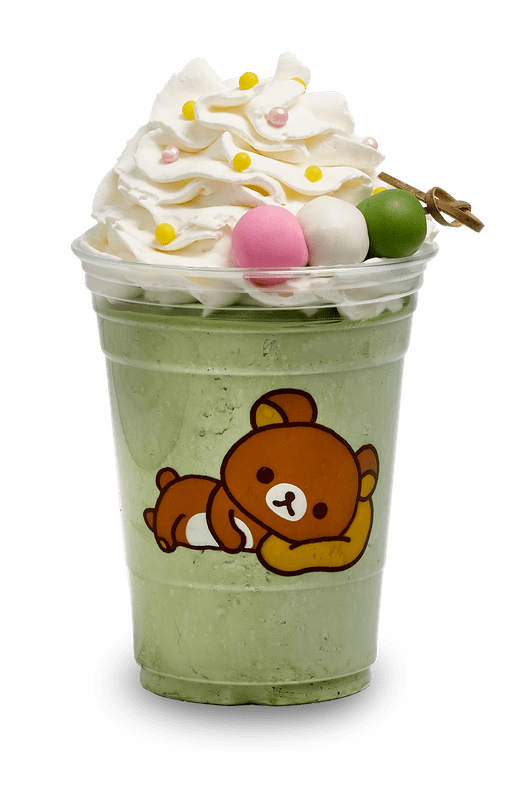 Matcha Frappe with Dango