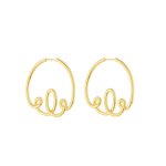 Doodle Medium Hoop Earrings